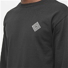 The National Skateboard Co. Men's Long Sleeve Logo T-Shirt in Black