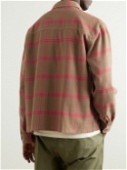 John Elliott - Hemi Checked Cotton-Flannel Shirt - Brown