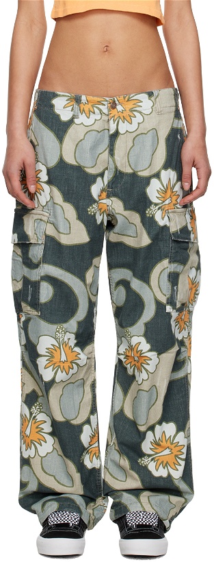 Photo: ERL Multicolor Printed Denim Trousers