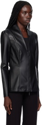 Wolford Black Jenna Faux-Leather Jacket