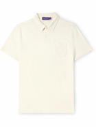 Ralph Lauren Purple label - Linen and Cotton-Blend Piqué Polo Shirt - Neutrals