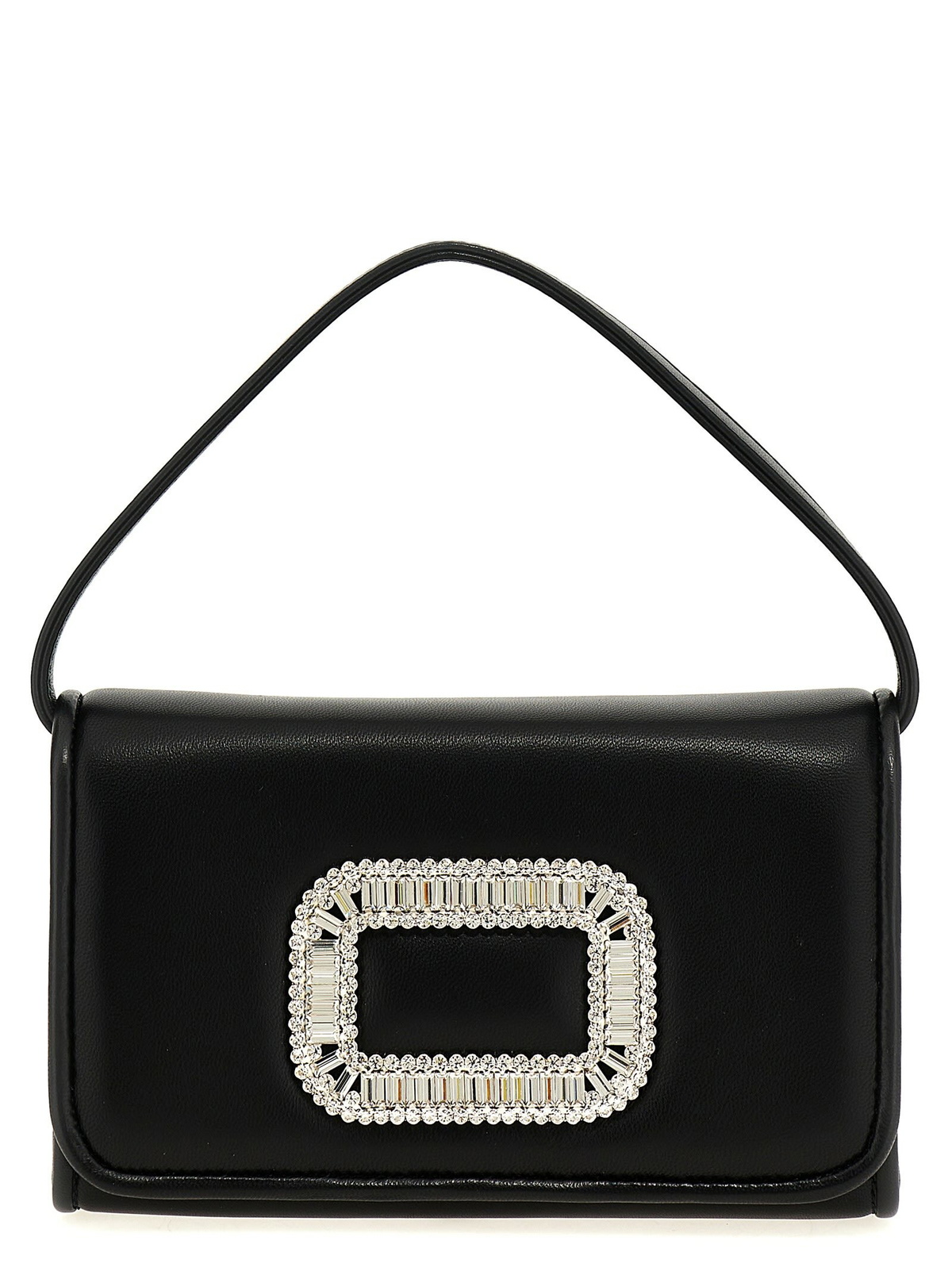 ROGER VIVIER - Micro Vanity Leather Top Handle Bag Roger Vivier