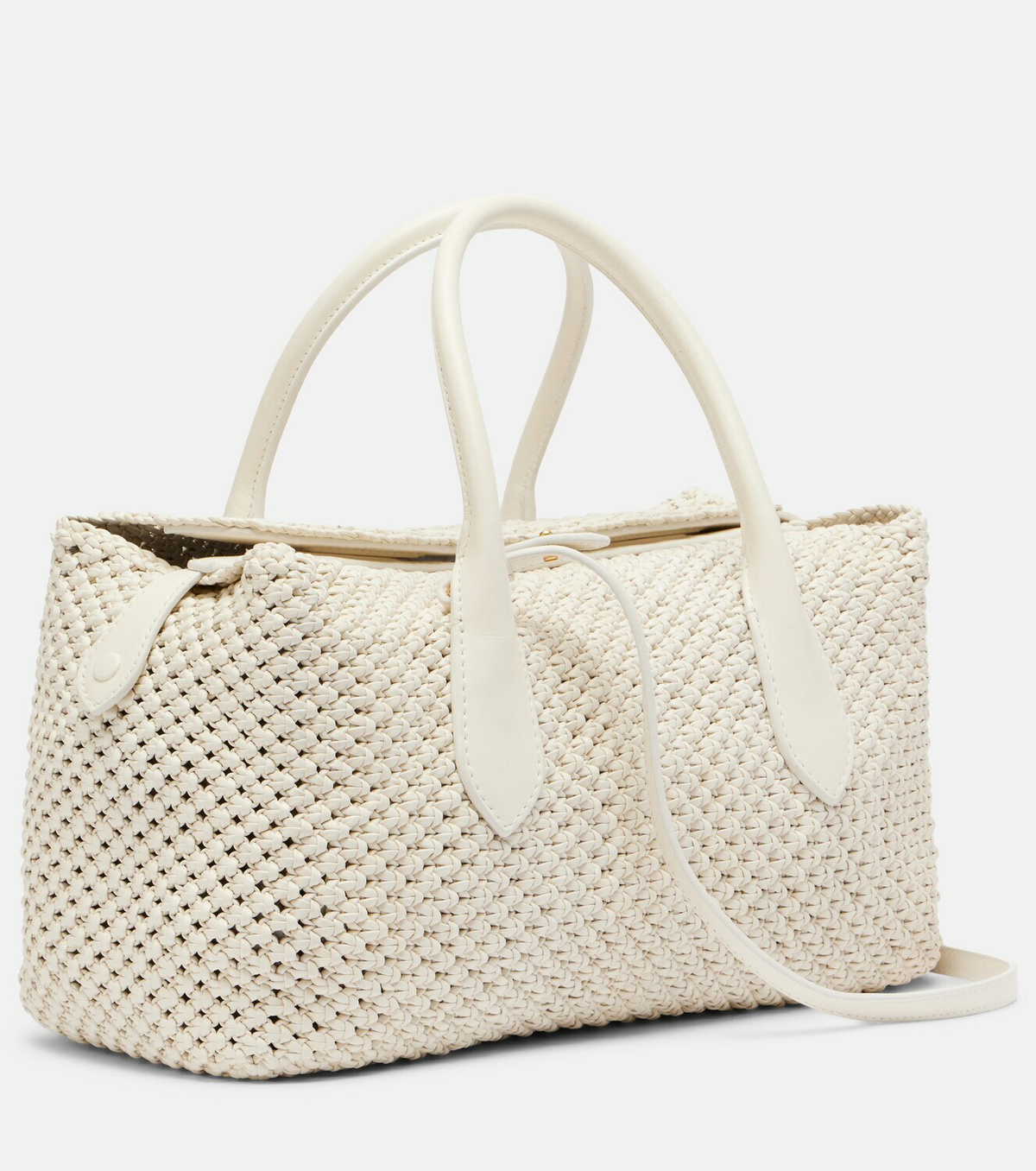Polo Ralph Lauren Bellport woven leather tote bag