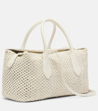 Polo Ralph Lauren Bellport woven leather tote bag