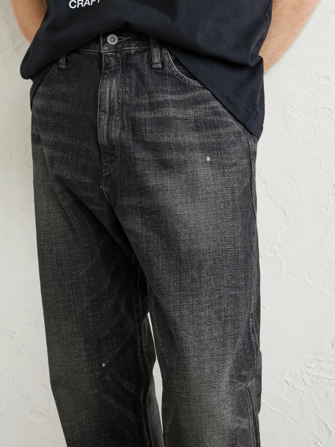 Neighborhood - Washed Straight-Leg Denim - Black Neighborhood