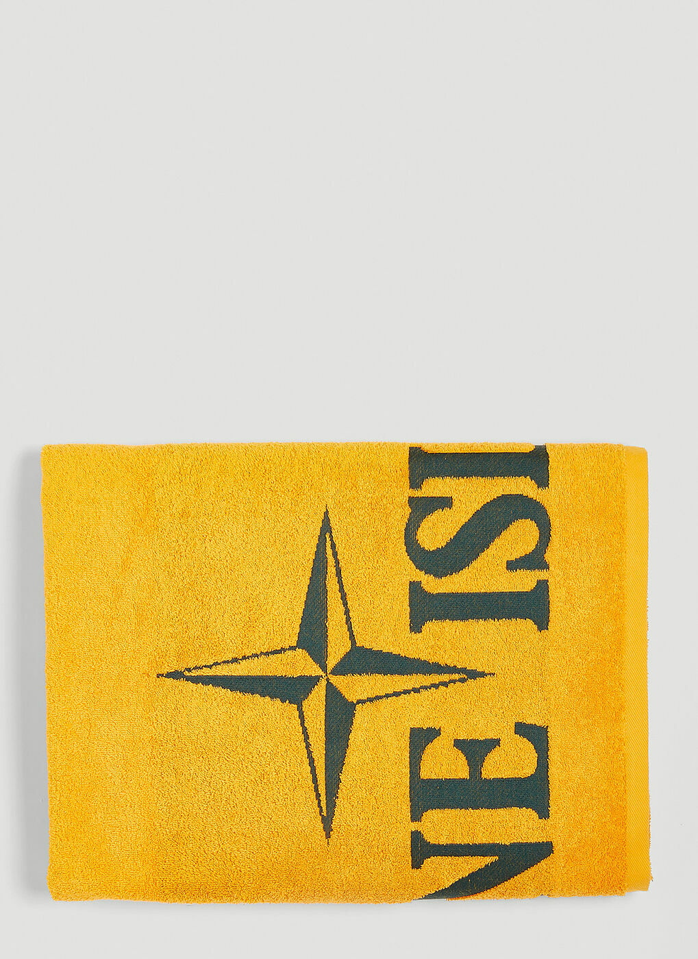 logo-print towel, Stone Island