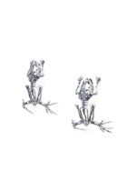Diesel Skeleton-effect metal earrings - Earrings Womens in Silver