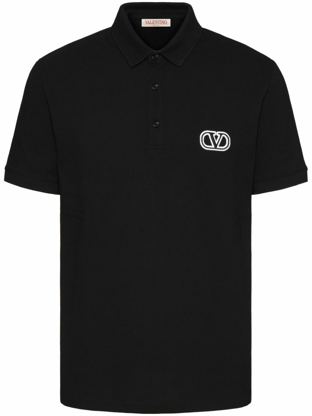 Valentino Men's Polo Con Patch Black