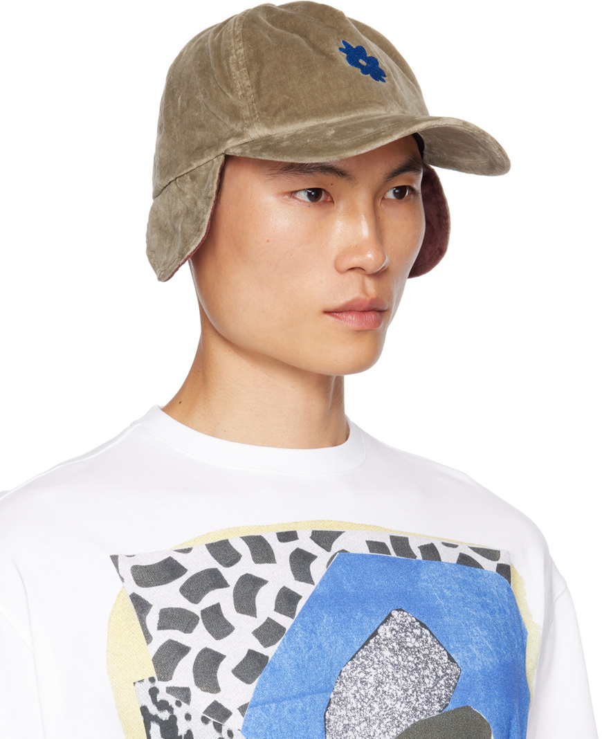 Paul Smith Taupe Ear Flap Cap Paul Smith