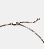 Repossi Antifer 18kt rose gold pendant necklace with turquoise and diamonds
