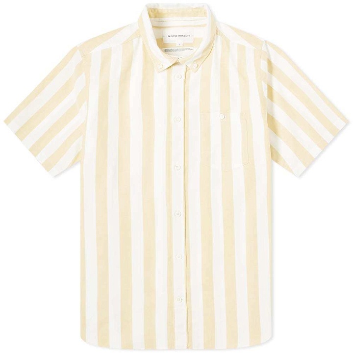 Photo: Norse Projects Short Sleeve Theo Wide Stripe Oxford Shirt