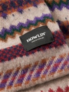Howlin' - Fair Isle Brushed-Wool Scarf