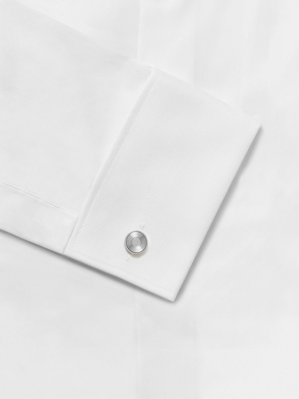 Dunhill - Series D Optical Lines Rhodium-Plated Silver Cufflinks