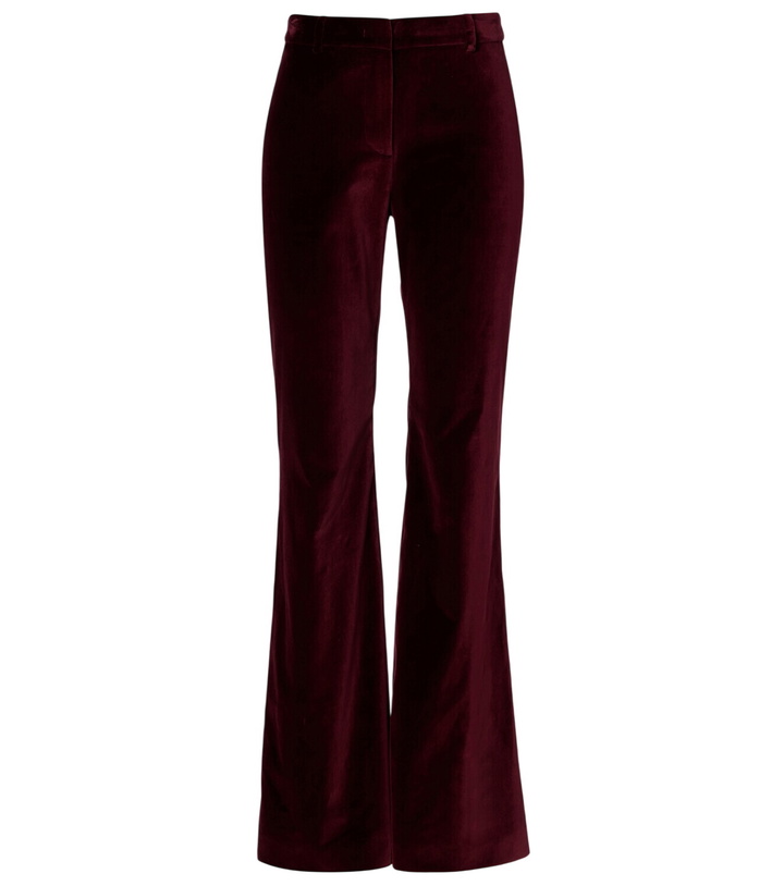 Photo: Etro Mid-rise cotton velvet flared pants