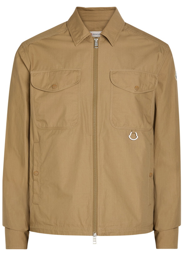 Photo: Moncler Cotton-poplin Overshirt Tan