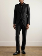 TOM FORD - Dyylan Wool and Silk-Blend Twill Suit Jacket - Black