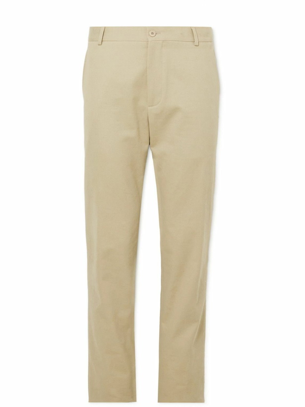 Photo: Loro Piana - Tapered Cotton-Twill Chinos - Gray