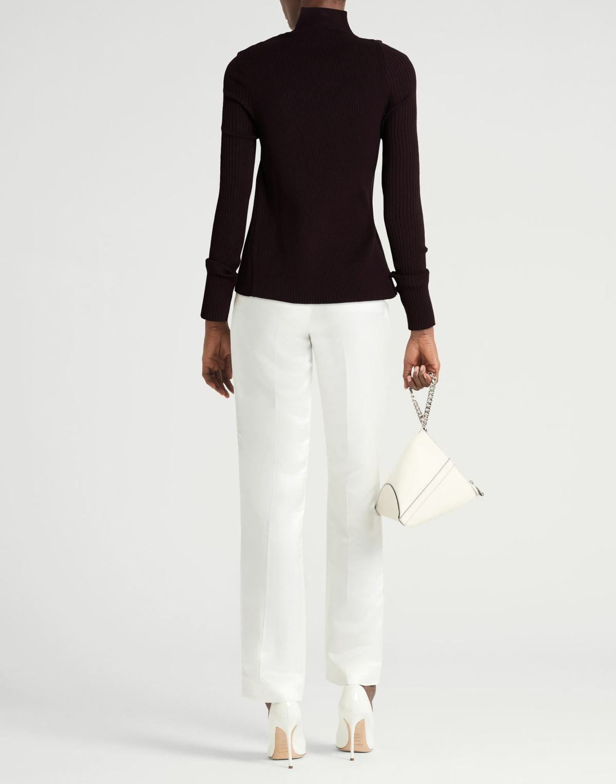 Courrèges Womens Turtleneck Burgundy