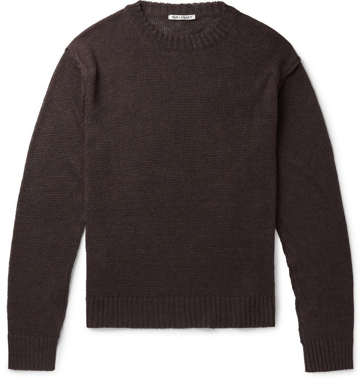 Photo: Our Legacy - Acre Linen Sweater - Men - Brown