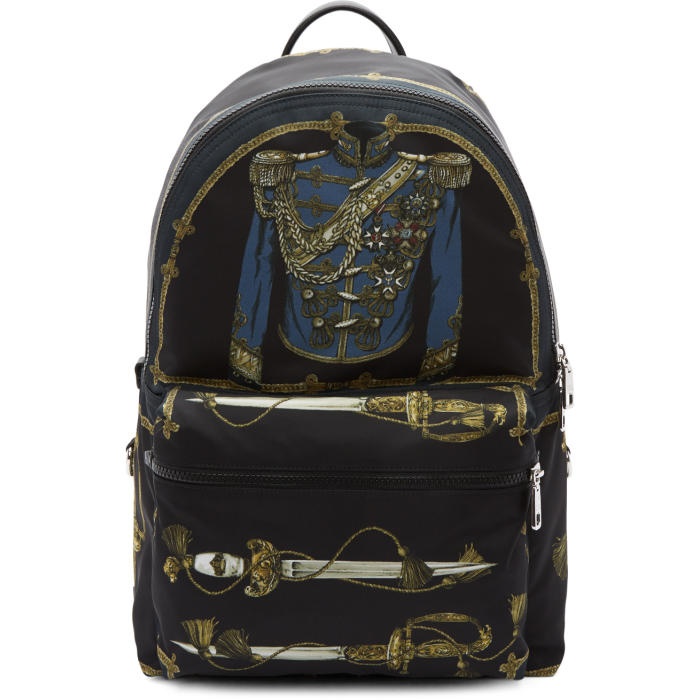 Photo: Dolce and Gabbana Black Knight Uniform Backpack