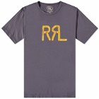 RRL Men's Logo T-Shirt in Navy