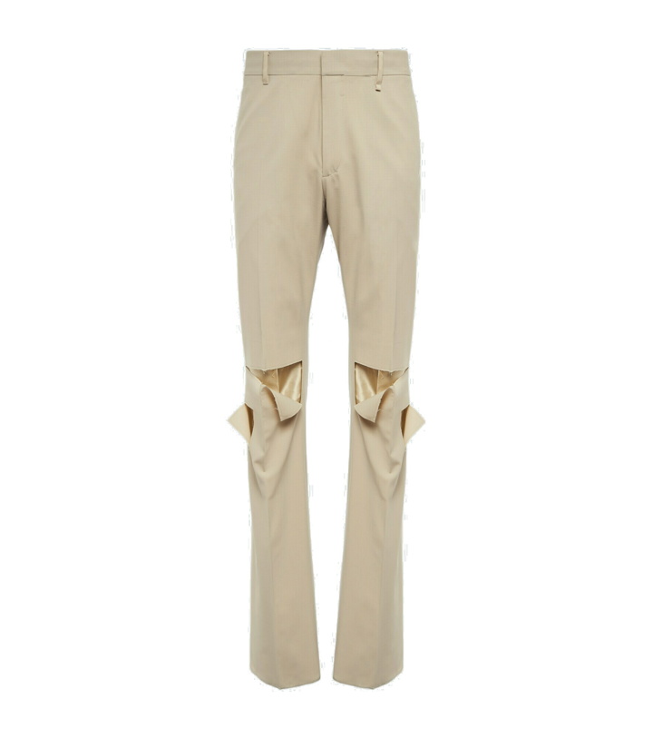 Photo: Givenchy - Distressed wool-blend pants