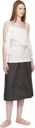 MM6 Maison Margiela Gray Long Skirt