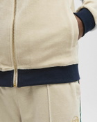 Sergio Tacchini SPENCER VELOUR TRACK TOP Beige Mens Track Jacket