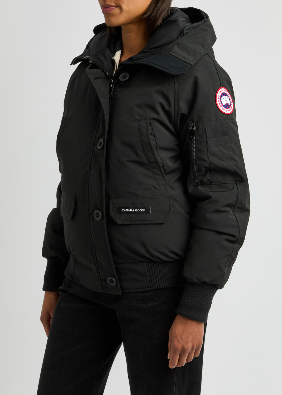 Canada Goose Chilliwack Hooded Shell Bomber Jacket Black