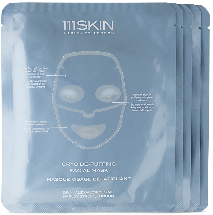 Photo: 111 Skin Cryo De-Puffing Facial Mask Set – Fragrance-Free, 5 x 30 mL