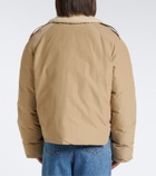 Loewe Padded shearling-trimmed cotton-blend jacket