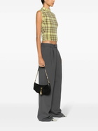 Gucci Black Tiger Head Small Suede Shoulder Bag
