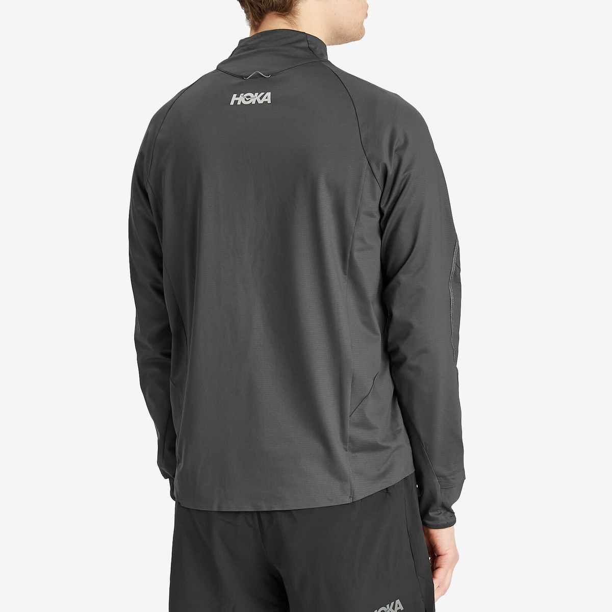 HOKA ONE ONE Men's M Glidetech Quarter Zip in Black
