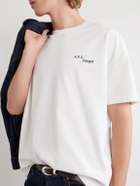 A.P.C. - Fragment Logo-Print Cotton-Jersey T-Shirt - White