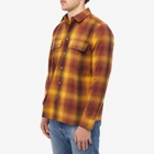 Wood Wood Men's Avenir Gradient Check Overshirt in Brown Check