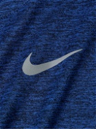 Nike Running - Element Logo-Print Dri-FIT T-Shirt - Blue