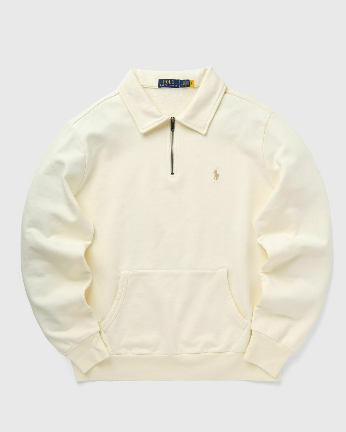 RUFFLOG®︎ HALF ZIP SWEATSHIRT BEIGE Womens Half Zip Pullover Long Sleeve Oversized Sweatshirt