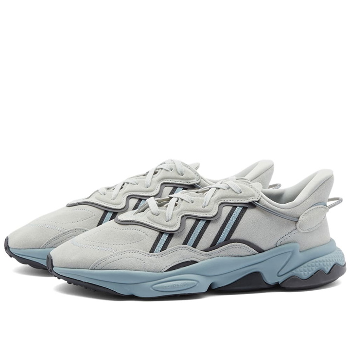 Photo: Adidas Men's Ozweego Sneakers in Magic Grey/Carbon