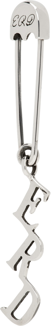 Enfants Riches Déprimés Silver ERD Charm Safety Pin Single Earring