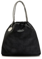 Stella Mccartney Falabella Drawstring Faux Suede Tote - Black - One Size