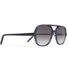 Dick Moby - Hannover Aviator-Style Acetate Sunglasses - Gray