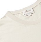Brioni - Knitted Cotton T-Shirt - Neutrals