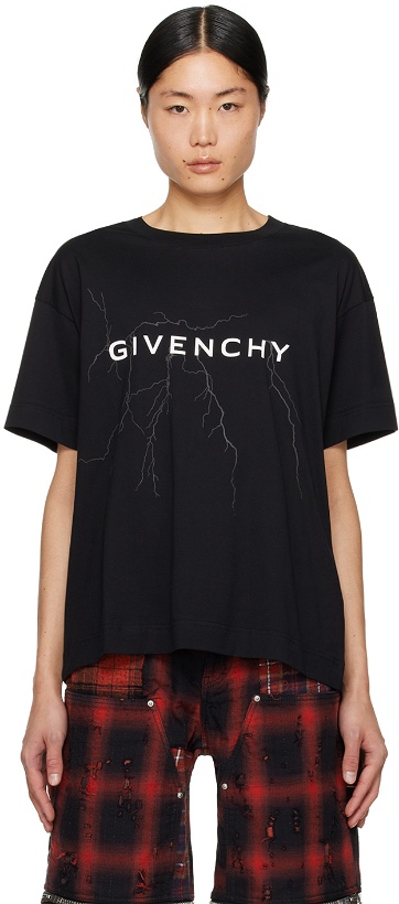 Photo: Givenchy Black Boxy T-Shirt