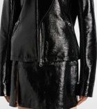 Courrèges Coated canvas biker jacket