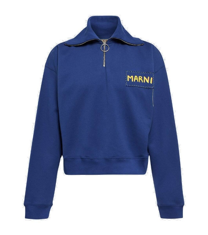 Photo: Marni Logo cotton jersey sweatshirt