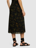 WEWOREWHAT Printed Stretch Tech Midi Skirt