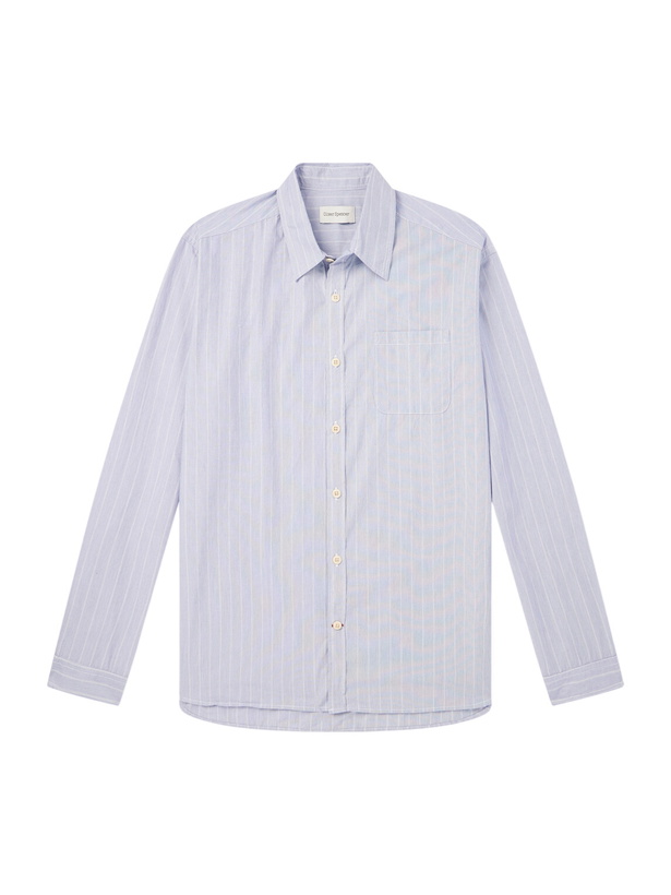 Photo: Oliver Spencer - New York Special Striped Cotton-Poplin Shirt - Blue