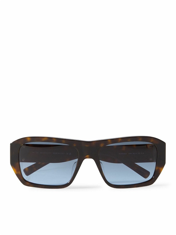 Photo: Givenchy - 4G Sun Square-Frame Tortoiseshell Acetate Sunglasses