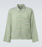 Bode Sylvan striped silk shirt