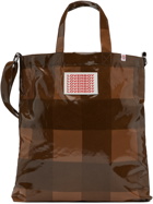 Charles Jeffrey LOVERBOY Brown Large Two Strap Check Tote